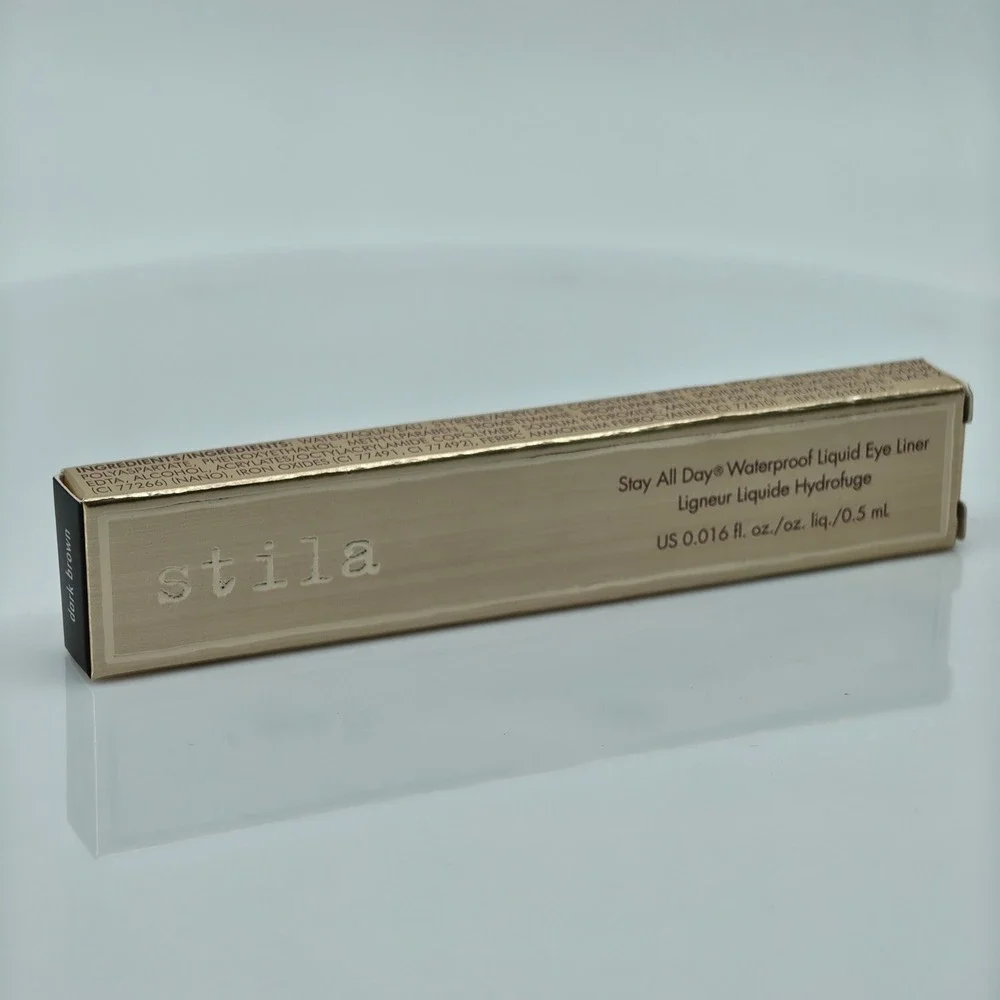 Stila Stay All Day Waterproof Liquid Eye Liner Dark Brown 0.016 fl oz New in Box